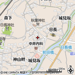 愛知県知多市日長神山畔34周辺の地図