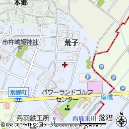 愛知県安城市別郷町荒子47周辺の地図