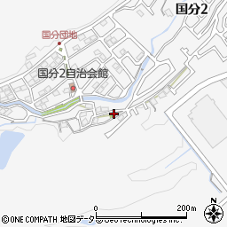 滋賀県大津市国分2丁目周辺の地図