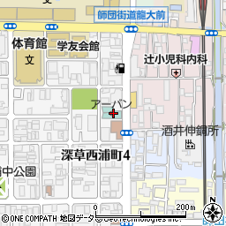 カフェレストラン ラベンダー アーバンホテル京都周辺の地図