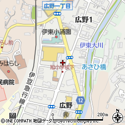 静岡県伊東市広野周辺の地図