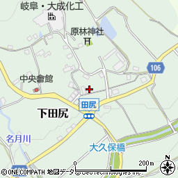 大阪府豊能郡能勢町下田尻154周辺の地図