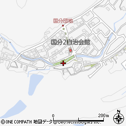 滋賀県大津市国分2丁目21周辺の地図