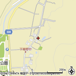 兵庫県三田市下青野306周辺の地図