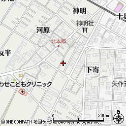 愛知県岡崎市北本郷町下寄5-6周辺の地図