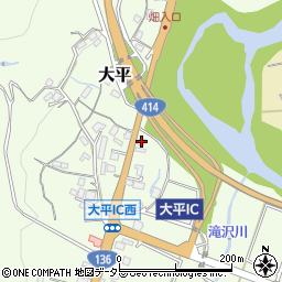 静岡県伊豆市大平243-1周辺の地図