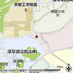 京都府京都市伏見区深草僧坊山町4周辺の地図