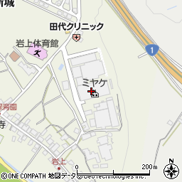 株式会社ミヤケ　滋賀工場周辺の地図