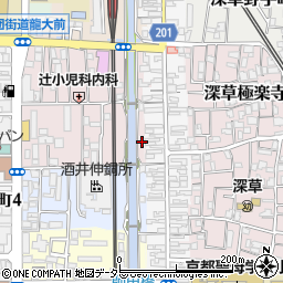 京都府京都市伏見区深草綿森町48周辺の地図