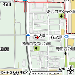 京都府向日市寺戸町七ノ坪周辺の地図