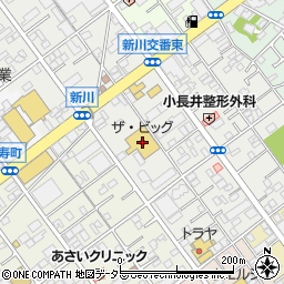 ザ・ビッグ静岡新川店周辺の地図