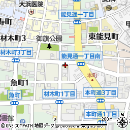 ファミリーマート岡崎材木町店周辺の地図