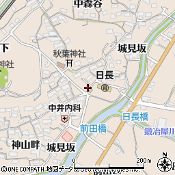 愛知県知多市日長中森谷44周辺の地図