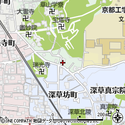 京都府京都市伏見区深草宝塔寺山町11周辺の地図