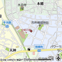 愛知県安城市別郷町油石46周辺の地図