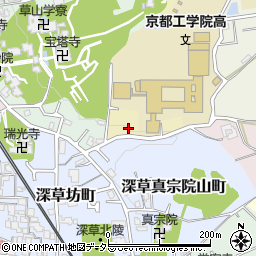 京都府京都市伏見区深草西出山町1周辺の地図