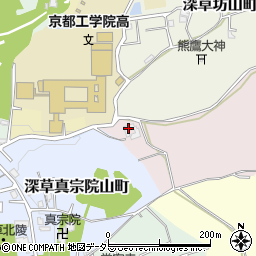 京都府京都市伏見区深草僧坊山町5周辺の地図