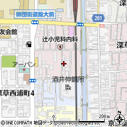 京都府京都市伏見区深草綿森町38周辺の地図
