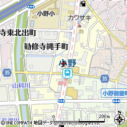 京都銀行山科小野支店 ＡＴＭ周辺の地図