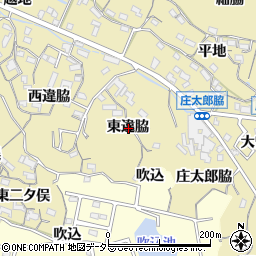愛知県知多市岡田東違脇周辺の地図