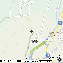 兵庫県三田市小野1219周辺の地図