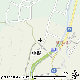 兵庫県三田市小野975周辺の地図