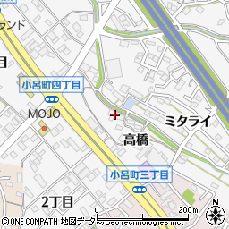 愛知県岡崎市小呂町高橋24周辺の地図