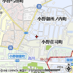 京都府京都市山科区小野御所ノ内町1-144周辺の地図