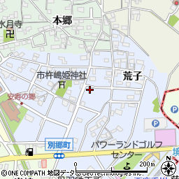愛知県安城市別郷町荒子84周辺の地図