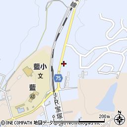 兵庫県三田市藍本1740周辺の地図