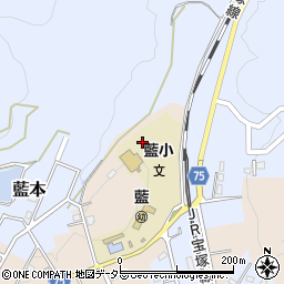 三田市立　藍幼稚園周辺の地図