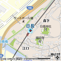 愛知県知多市周辺の地図