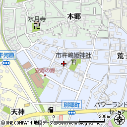 愛知県安城市別郷町油石44-1周辺の地図