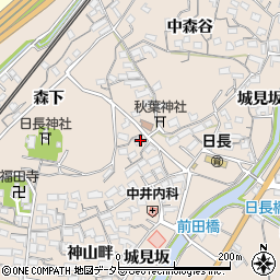 愛知県知多市日長神山畔29周辺の地図