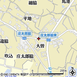 東岡田周辺の地図