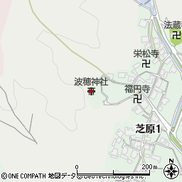 波穂神社周辺の地図