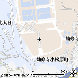 新山科浄水場周辺の地図