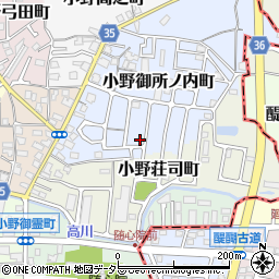 京都府京都市山科区小野御所ノ内町1-212周辺の地図
