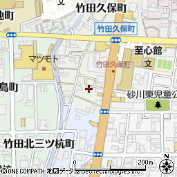 京都府京都市伏見区竹田久保町67-19周辺の地図