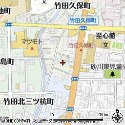 京都府京都市伏見区竹田久保町67-18周辺の地図