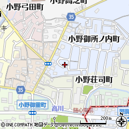 京都府京都市山科区小野御所ノ内町1-164周辺の地図