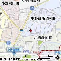 京都府京都市山科区小野御所ノ内町1-171周辺の地図