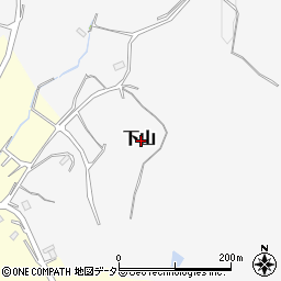 岡山県美作市下山周辺の地図