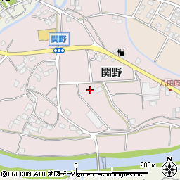 静岡県伊豆市関野周辺の地図