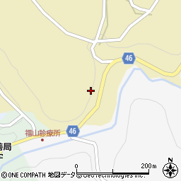 岡山県美作市田渕46周辺の地図