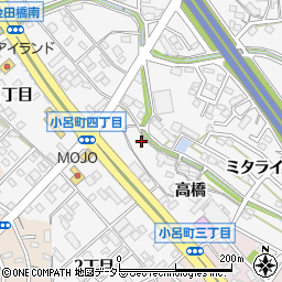 愛知県岡崎市小呂町高橋15周辺の地図