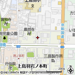 京都府京都市南区上鳥羽北岩ノ本町周辺の地図