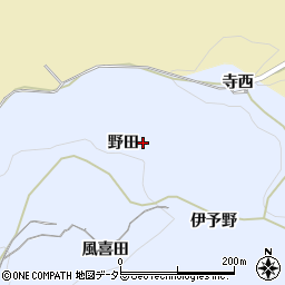 愛知県岡崎市才栗町野田周辺の地図