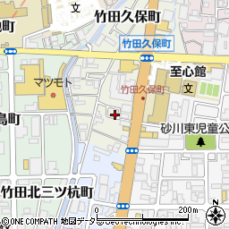 京都府京都市伏見区竹田久保町67-38周辺の地図