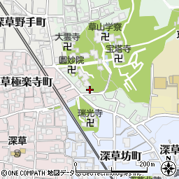 京都府京都市伏見区深草宝塔寺山町3周辺の地図